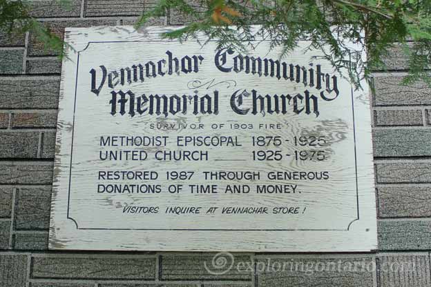 sign on vennachar church